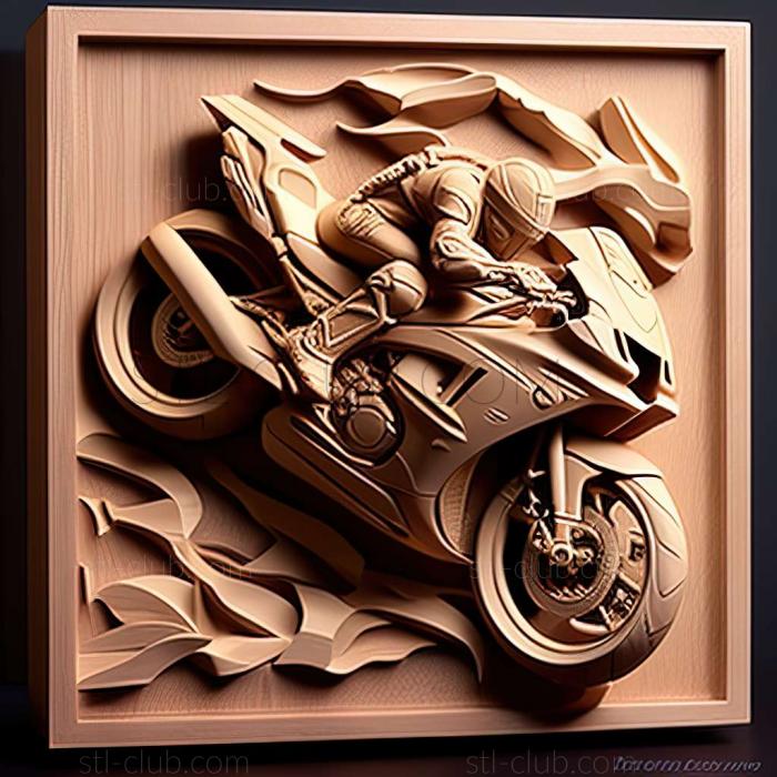 3D модель Kawasaki ZZR400 (STL)